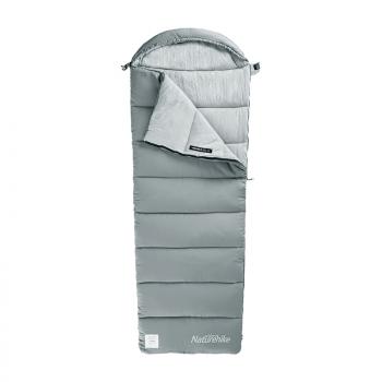 4 399 р. Мешок спальный Naturehike Envelope M180, (190+30)х80 см, (левый) (ТК: +12C), серый Naturehike nh20msd02-gm180-l  с доставкой в г. Керчь. Увеличить фотографию 1