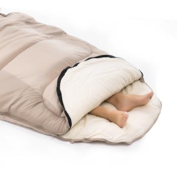 10 329 р. Мешок спальный Naturehike Oval PS200, 220х95 см, (правый) (ТК: +9C), бежевый Naturehike nh20msd03-ps200cr  с доставкой в г. Керчь. Увеличить фотографию 4