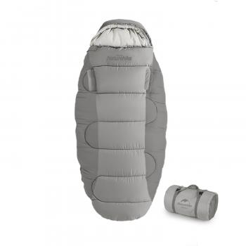 10 329 р. Мешок спальный Naturehike Oval PS200, 220х95 см, (правый) (ТК: +9C), серый Naturehike nh20msd03-ps200g  с доставкой в г. Керчь. Увеличить фотографию 2