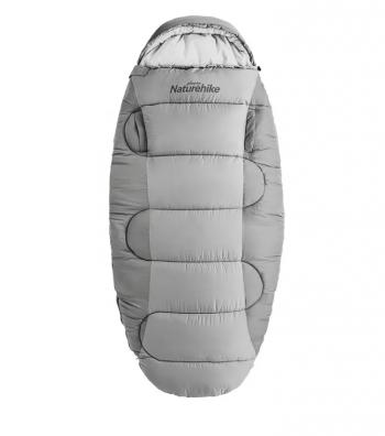 10 329 р. Мешок спальный Naturehike Oval PS200, 220х95 см, (правый) (ТК: +9C), серый Naturehike nh20msd03-ps200g  с доставкой в г. Керчь. Увеличить фотографию 1