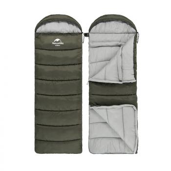 4 559 р. Мешок спальный Naturehike U350, (190х30)х75 см, (правый) (ТК: +1C), темно-зеленый Naturehike nh20msd07-agru350  с доставкой в г. Керчь. Увеличить фотографию 3
