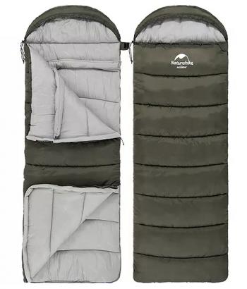 4 269 р. Мешок спальный Naturehike U350, (190х30)х75 см, (левый) (ТК: +1C), темно-зеленый Naturehike nh20msd07-agru350-l  с доставкой в г. Керчь. Увеличить фотографию 8