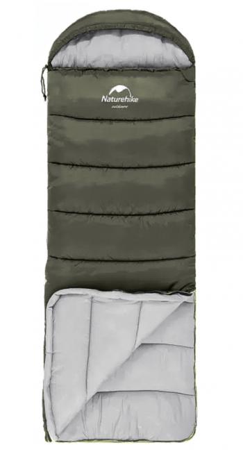 4 269 р. Мешок спальный Naturehike U350, (190х30)х75 см, (левый) (ТК: +1C), темно-зеленый Naturehike nh20msd07-agru350-l  с доставкой в г. Керчь. Увеличить фотографию 5
