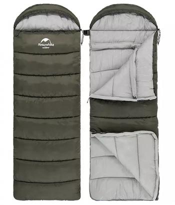 3 569 р. Мешок спальный Naturehike U150, 220х75 см, (ТК: +11C), (правый), темно-зеленый Naturehike nh20msd07-arm150  с доставкой в г. Керчь. Увеличить фотографию 4