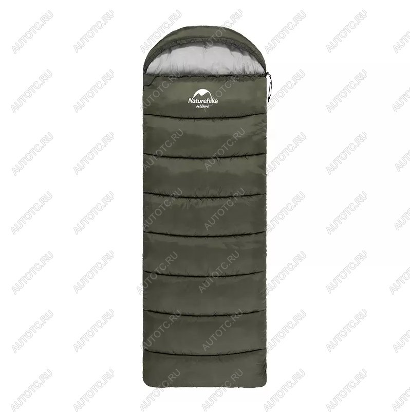 3 569 р. Мешок спальный Naturehike U150, 220х75 см, (ТК: +11C), (правый), темно-зеленый Naturehike nh20msd07-arm150  с доставкой в г. Керчь