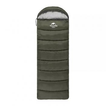 4 289 р. Мешок спальный Naturehike U250, (190х30)х75 см, (левый) (ТК: +6C), темно-зеленый Naturehike nh20msd07-arm250-l  с доставкой в г. Керчь. Увеличить фотографию 1