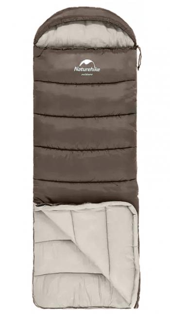 5 939 р. Мешок спальный Naturehike U350S, (190+30)х75 см, (ТК: -3C), (правый), коричневый Naturehike nh20msd07-gre350s  с доставкой в г. Керчь. Увеличить фотографию 5