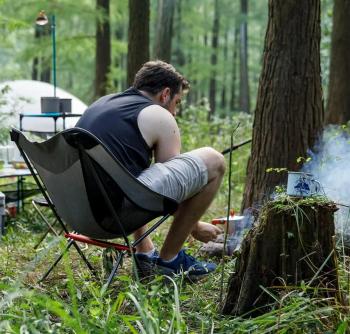 4 089 р. Кресло туристическое Naturehike YL05 складное, серое, до 150 кг Naturehike nh18y050-z  с доставкой в г. Керчь. Увеличить фотографию 8