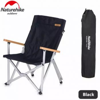 6 449 р. Кресло туристическое Naturehike, складное черное, до 120 кг Naturehike nh19jj004-bl  с доставкой в г. Керчь. Увеличить фотографию 1