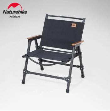 9 119 р. Кресло туристическое Naturehike, складное черное, нагрузка до 120 кг Naturehike nh21jj002-bl  с доставкой в г. Керчь. Увеличить фотографию 1