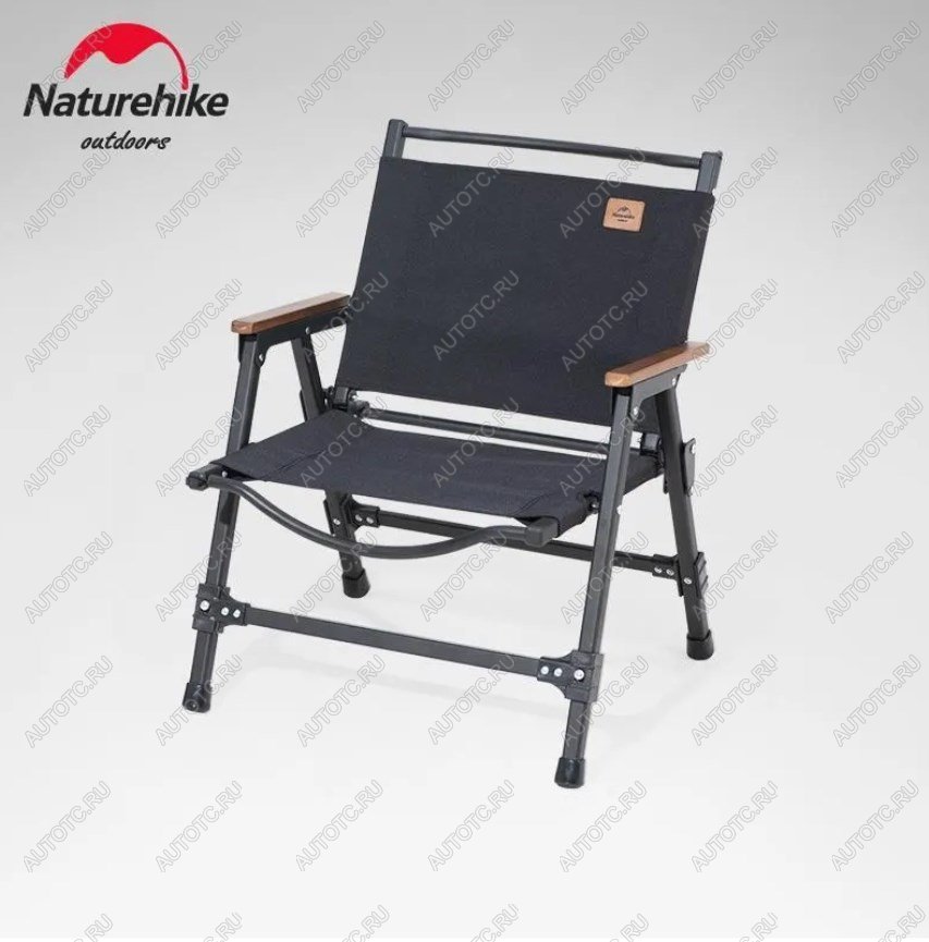 9 119 р. Кресло туристическое Naturehike, складное черное, нагрузка до 120 кг Naturehike nh21jj002-bl  с доставкой в г. Керчь