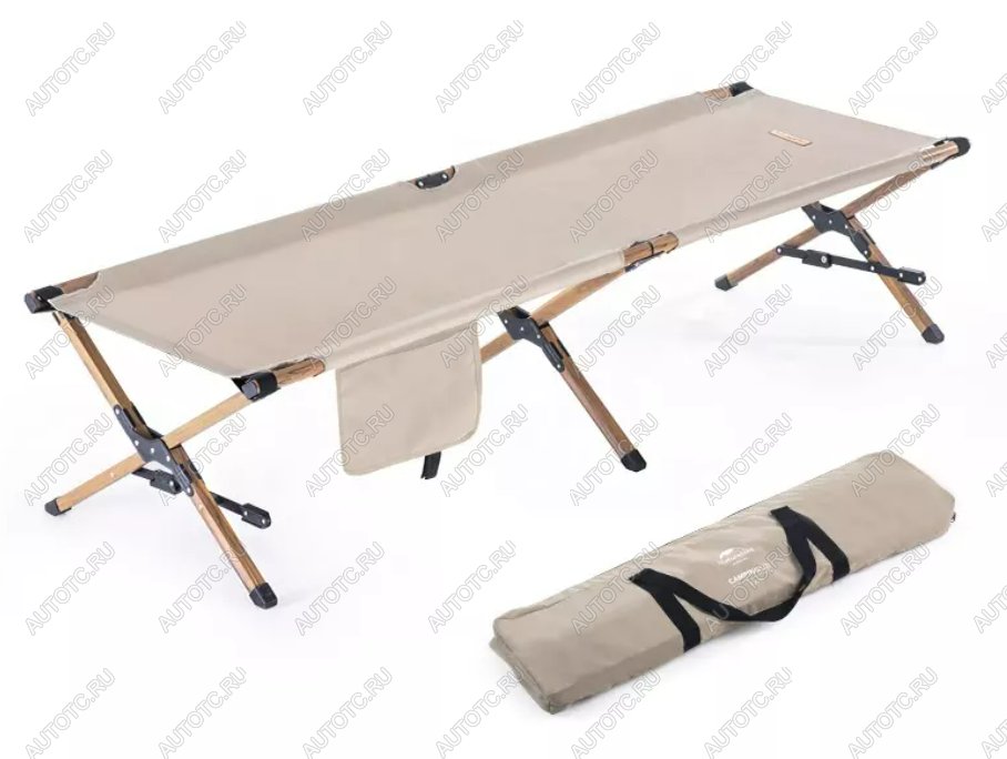 9 599 р. Раскладушка Naturehike XJC03 196х64х43 см, до 150 кг, хаки Naturehike nh19x003-c-khwg  с доставкой в г. Керчь