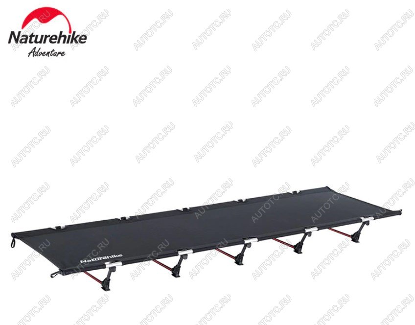 9 339 р. Раскладушка Naturehike XJC05, 190х65х15 см, до 150 кг, черная Naturehike nh20jj001-bl  с доставкой в г. Керчь