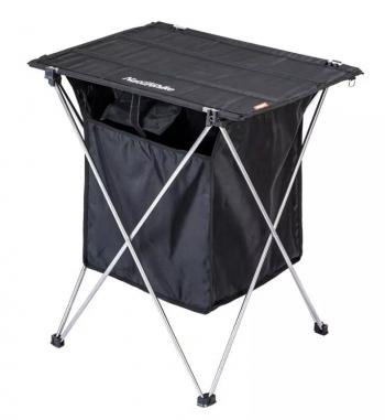 3 639 р. Стол туристический Naturehike алюминиевый, складной, 56,5х45х62 см, с сумкой для посуды, черный Naturehike nh19jj084-bl  с доставкой в г. Керчь. Увеличить фотографию 1