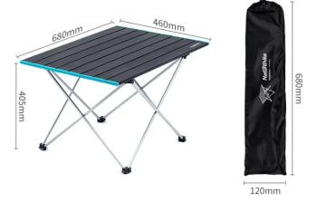 4 309 р. Стол туристический Naturehike складной, 68х46х40,5 см, серый Naturehike nh19z008-z-g  с доставкой в г. Керчь. Увеличить фотографию 2