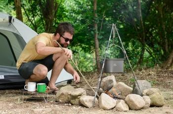 2 249 р. Тренога Naturehike для котелка Naturehike nh17s00s-g-sl  с доставкой в г. Керчь. Увеличить фотографию 4