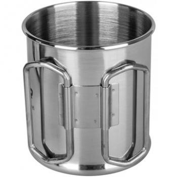 379 р. Кружка ТОНАР 300ML металлическая (нержавеющая сталь), со складными ручками ТОНАР t.tk-035-300  с доставкой в г. Керчь. Увеличить фотографию 3
