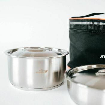 18 499 р. Набор посуды Kovea KOVEA TRIPLE STAINLESS COOKWARE-L KOVEA kcw-1901  с доставкой в г. Керчь. Увеличить фотографию 5