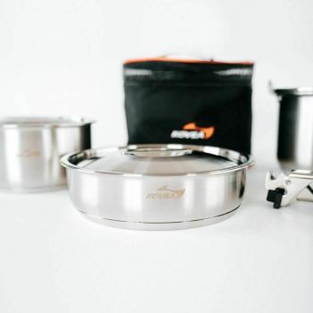 18 499 р. Набор посуды Kovea KOVEA TRIPLE STAINLESS COOKWARE-L KOVEA kcw-1901  с доставкой в г. Керчь. Увеличить фотографию 4