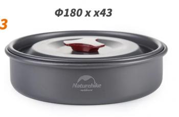 2 939 р. Набор посуды Naturehike туристический 3 в 1 (3 миски+половник) Naturehike nh15t203-g-ca  с доставкой в г. Керчь. Увеличить фотографию 4