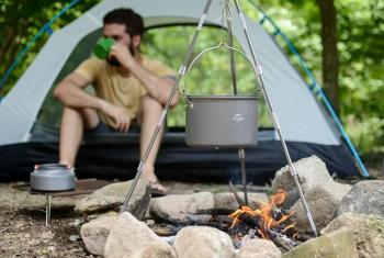 2 419 р. Котелок туристический Naturehike 4 л. Naturehike nh17d021-g-g  с доставкой в г. Керчь. Увеличить фотографию 8