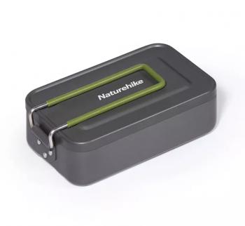 2 419 р. Котелок прямоугольный Naturehike 1 л., алюминиевый Naturehike nh21cj011-g  с доставкой в г. Керчь. Увеличить фотографию 1