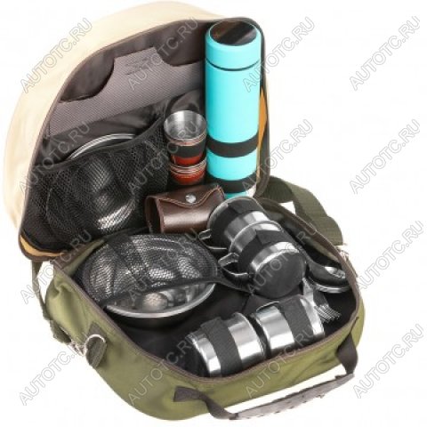 5 549 р. Набор для пикника на 4 персоны, PREMIER, с голубым термосом PREMIER pr-4-4  с доставкой в г. Керчь