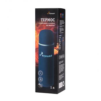 2 149 р. Термос ТОНАР 1000 мл. с ситечком, синий, в чехле ТОНАР hs.tm-033c  с доставкой в г. Керчь. Увеличить фотографию 10