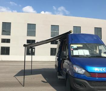 97 999 р. Маркиза автомобильная РИФ 3,0х2,5 м кассетная с электроприводом, корпус черный РИФ rif5833-3025bm  с доставкой в г. Керчь. Увеличить фотографию 4