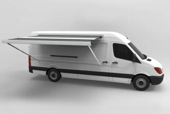 144 319 р. Маркиза автомобильная РИФ 5,0х2,5 м кассетная с электроприводом, корпус белый РИФ rif5933-5025m  с доставкой в г. Керчь. Увеличить фотографию 2