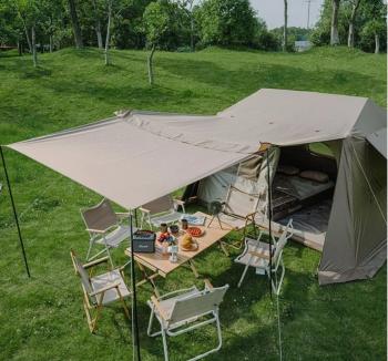 39 259 р. Палатка Naturehike Village 6.0 II поколения 4-местная, коричневая Naturehike cnk2300zp021-br  с доставкой в г. Керчь. Увеличить фотографию 10