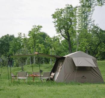 39 259 р. Палатка Naturehike Village 6.0 II поколения 4-местная, коричневая Naturehike cnk2300zp021-br  с доставкой в г. Керчь. Увеличить фотографию 3