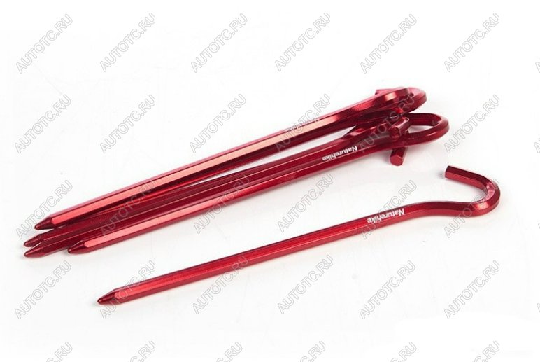 349 р. Колышки Naturehike алюминиевые (6 шт.) 17 см, красный, шестигранный Naturehike nh17d027-d-re  с доставкой в г. Керчь