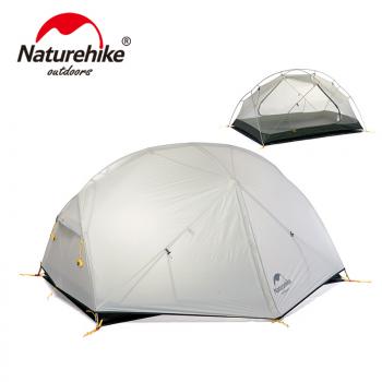 19 099 р. Палатка Naturehike Mongar Si 2-местная, алюминиевый каркас, сверхлегкая, серая Naturehike nh17t007-m-lgdgr  с доставкой в г. Керчь. Увеличить фотографию 1