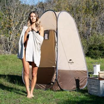 5 389 р. Палатка Naturehike быстрораскрываемая, душ-туалет, 115х115х190 см. коричневый Naturehike nh17z002-p-br  с доставкой в г. Керчь. Увеличить фотографию 5