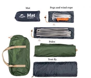 12 889 р. Палатка Naturehike Cycling Si 1-местная, алюминиевый каркас, сверхлегкая, синяя Naturehike nh18a095-d-1nbl  с доставкой в г. Керчь. Увеличить фотографию 2