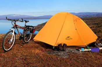 20 649 р. Палатка Naturehike Cycling (Spider) Si 1-местная, алюминиевый каркас, сверхлегкая, оранжевая Naturehike nh18a095-d-dor  с доставкой в г. Керчь. Увеличить фотографию 17