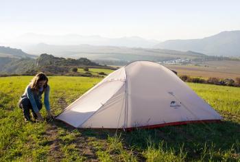 15 289 р. Палатка Naturehike Cloud Up Si 1-местная, алюминиевый каркас, сверхлегкая, серо-красная Naturehike nh18t010-t-dlg  с доставкой в г. Керчь. Увеличить фотографию 10