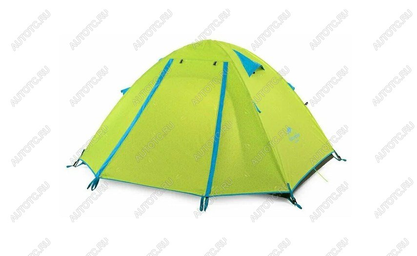 8 969 р. Палатка Naturehike P-Series 2-местная, алюминиевый каркас, салатовый Naturehike nh18z022-p-2dgr  с доставкой в г. Керчь