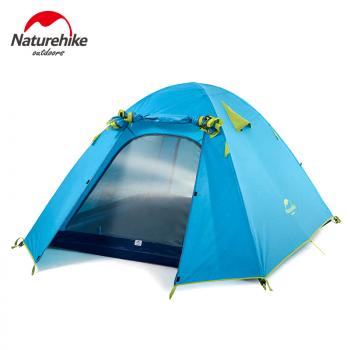 9 839 р. Палатка Naturehike P-Series 2-местная, алюминиевый каркас, голубая Naturehike nh18z022-p-2sbl  с доставкой в г. Керчь. Увеличить фотографию 1