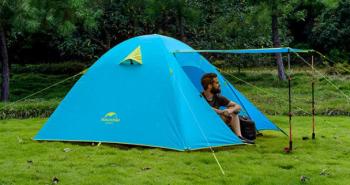9 839 р. Палатка Naturehike P-Series 2-местная, алюминиевый каркас, голубая Naturehike nh18z022-p-2sbl  с доставкой в г. Керчь. Увеличить фотографию 16