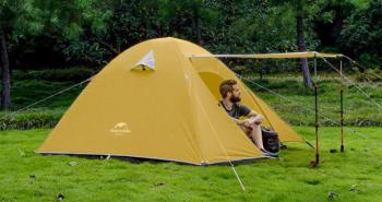 8 749 р. Палатка Naturehike P-Series 2-местная, алюминиевый каркас, желтая Naturehike nh18z022-p-2ye  с доставкой в г. Керчь. Увеличить фотографию 5