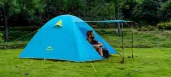 11 989 р. Палатка Naturehike P-Series 4-местная, алюминиевый каркас, голубая Naturehike nh18z044-p-4sbl  с доставкой в г. Керчь. Увеличить фотографию 16