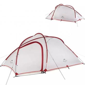 26 969 р. Палатка Naturehike Hiby Si 4-местная, алюминиевый каркас, серо-красный Naturehike nh19zp005-dg  с доставкой в г. Керчь. Увеличить фотографию 2