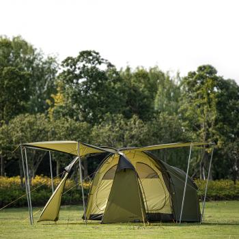 23 709 р. Палатка Naturehike Could Tourer 2-местная+ мотоцикл, алюминиевый каркас, серый Naturehike nh19zp013-g  с доставкой в г. Керчь. Увеличить фотографию 4