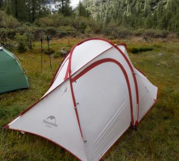 21 599 р. Палатка Naturehike Hiby Si 3-местная, алюминиевый каркас, серо-красная Naturehike nh19zp016-dg  с доставкой в г. Керчь. Увеличить фотографию 13