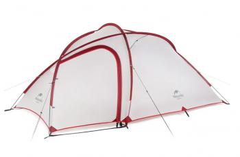21 599 р. Палатка Naturehike Hiby Si 3-местная, алюминиевый каркас, серо-красная Naturehike nh19zp016-dg  с доставкой в г. Керчь. Увеличить фотографию 1
