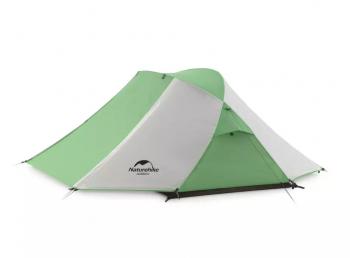 14 159 р. Палатка Naturehike Butterfly 2-местная, алюминиевый каркас, бело-зеленая Naturehike nh21yw132-whgr  с доставкой в г. Керчь. Увеличить фотографию 1