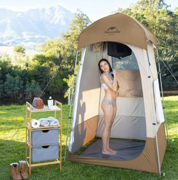 13 629 р. Палатка Naturehike душ-туалет, алюминиевый каркас, коричневый Naturehike nh21zp005-br  с доставкой в г. Керчь. Увеличить фотографию 8