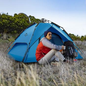 9 179 р. Палатка Naturehike 4-местная, быстросборная, синяя Naturehike nh21zp008-4bl  с доставкой в г. Керчь. Увеличить фотографию 12